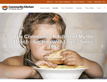 Tablet Screenshot of communitykitchenmb.org